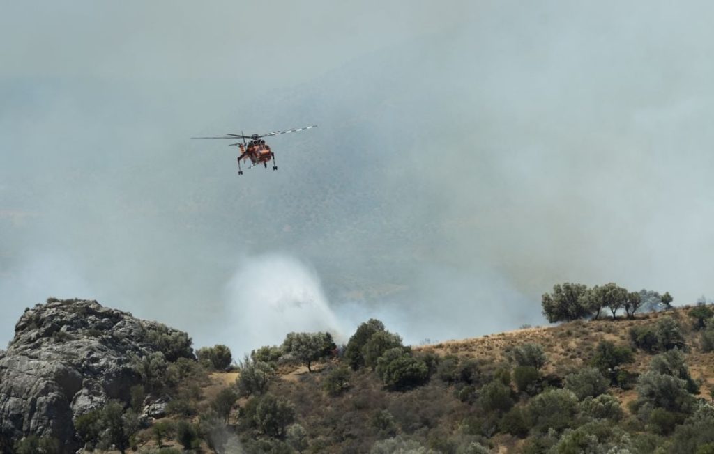 Φωτιά στην περιοχή Άνυδρο Μεσσηνίας