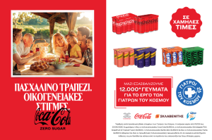 Coca-Cola 3Ε και Γιατροί του Κόσμου μοιράζουν πασχαλινά γεύματα