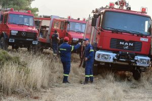 Πυρκαγιά σε χαμηλή βλάστηση στον Ασπρόπυργο
