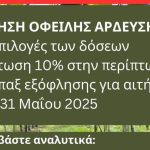 Δήμος Δίου-Ολύμπου: Διευκολύνσεις και εκπτώσεις για την άρδευση 2025