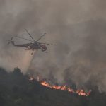 Φωτιά στον δήμο Τεμπών Λάρισας