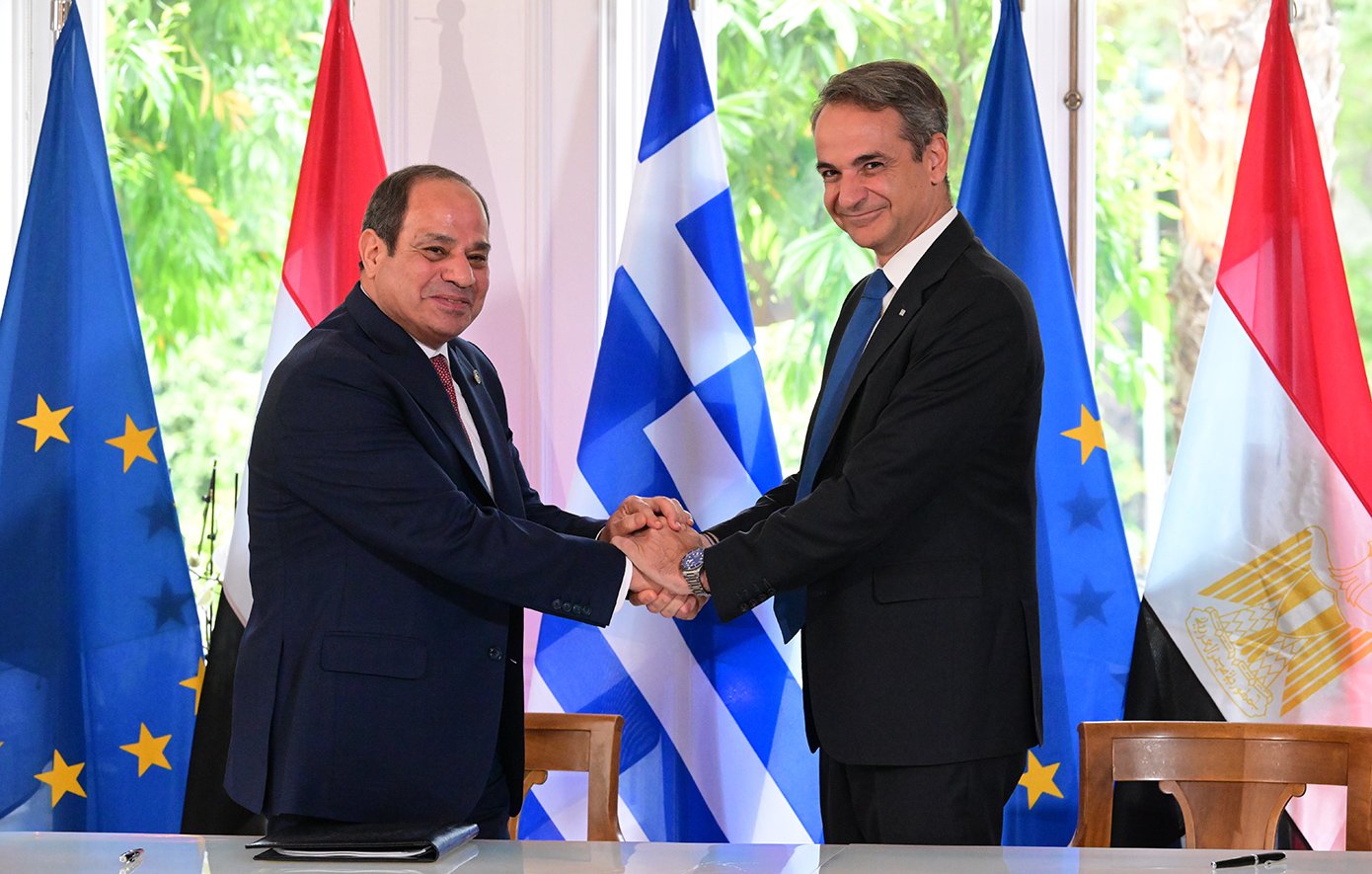 Τηλεφωνική επικοινωνία του Κυριάκου Μητσοτάκη με τον Αιγύπτιο πρόεδρο Σίσι