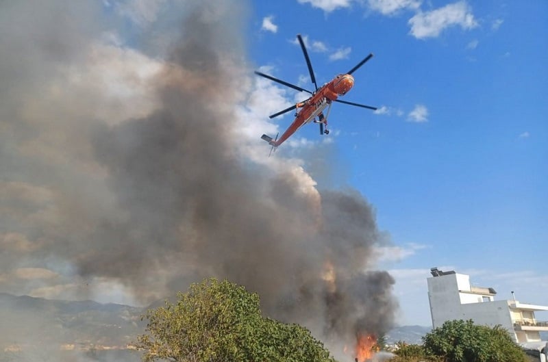Φωτιά στην Πλύτρα Λακωνίας