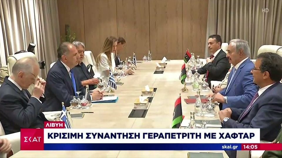 Στη Βεγγάζη ο Γεραπετρίτης, συναντήθηκε με τον Στρατάρχη Χαφτάρ – «Με τη Λιβύη μας συνδέει η προσήλωσή μας στο διεθνές δίκαιο»