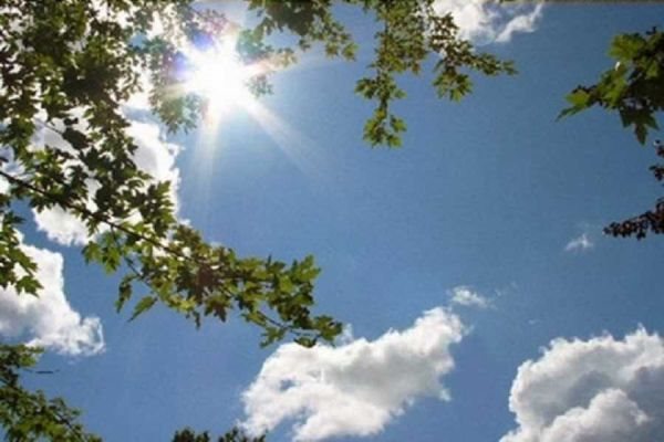 Αίθριος ο καιρός σε κανονικά για την εποχή επίπεδα η θερμοκρασία