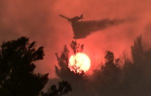 Βελτιωμένη η εικόνα της πυρκαγιάς στον Ωρωπό – Ολονύχτια μάχη των πυροσβεστικών δυνάμεων για την πλήρη αντιμετώπισή της