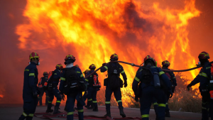 Σε πύρινο κλοιό η Ελλάδα, σκληρή μάχη των πυροσβεστικών δυνάμεων με τις φλόγες
