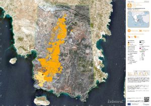 Τι κάηκε από τη φωτιά στην Κερατέα – Η ανάλυση της Υπηρεσίας Copernicus για την πληγείσα έκταση
