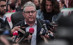 Κουτσούμπας στο συλλαλητήριο για την Παλαιστίνη: «Εδώ και τώρα να πάψει κάθε συνεργασία με το κράτος-δολοφόνο»