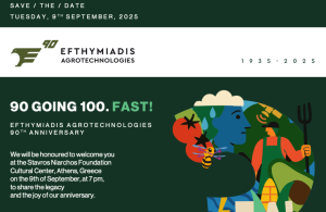 H Efthymiadis Agrotechnologies γιορτάζει τα 90 με εκδήλωση στην Αθήνα 9 Σεπτεμβρίου