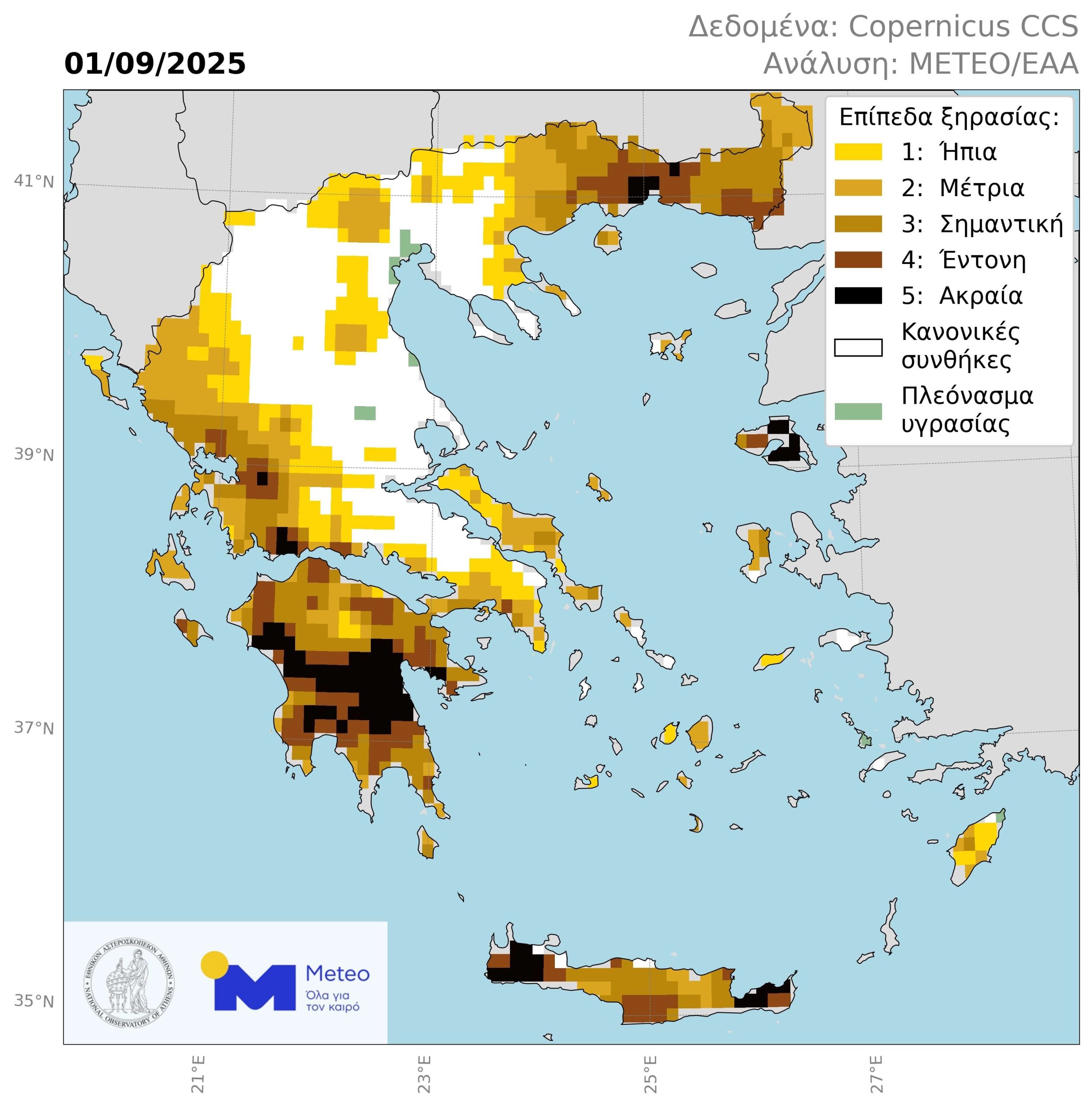Ελιά, εσπεριδοειδή, ηλίανθος θύματα της ξηρασίας και το 2025, σε καλύτερη μοίρα τα αροτραία της Θεσσαλίας