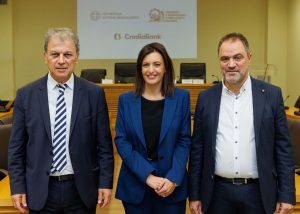 Μνημόνιο Συνεργασίας για Βιώσιμη Επιχειρηματική Ανάπτυξη υπέγραψαν, CrediaBank, Περιφέρεια και Επιμελητήρια Δυτ. Μακεδονίας