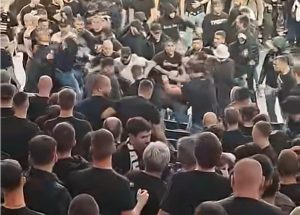 Άγριο ξύλο στο Βελιγράδι την ώρα του αγώνα της Παρτίζαν με την Παρί