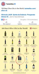 Στον χάρτη του Taste Atlas το ελαιόλαδο Αges του ελαιοτριβείου Κύκλωπας