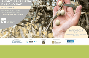 Ολοκληρώνεται η ανοιχτή ακαδημία ελαιοκομίας στη Μεσσηνία Παρασκευή 10 Οκτωβρίου