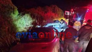 Σοβαρό τροχαίο στην Εύβοια με εγκλωβισμένους και τραυματίες