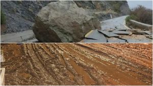 Έπεσε βράχος 40 τόνων στη Λέσβο - Υπερχείλισε ποτάμι στην Άνδρο