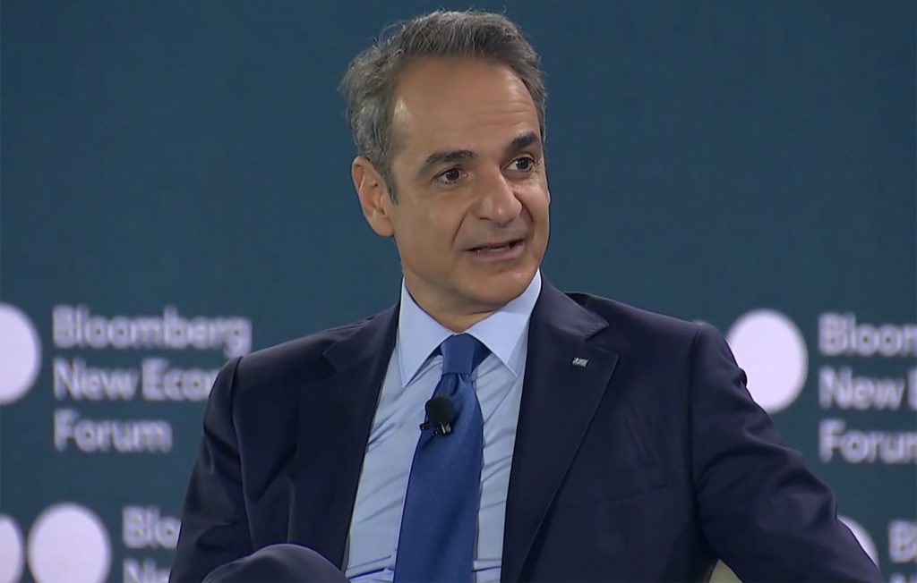 Μητσοτάκης στο Bloomberg: Η Ελλάδα έχει πραγματοποιήσει μία αξιοσημείωτη επιστροφή και γίνεται ενεργειακός κόμβος και γέφυρα με την Ασία