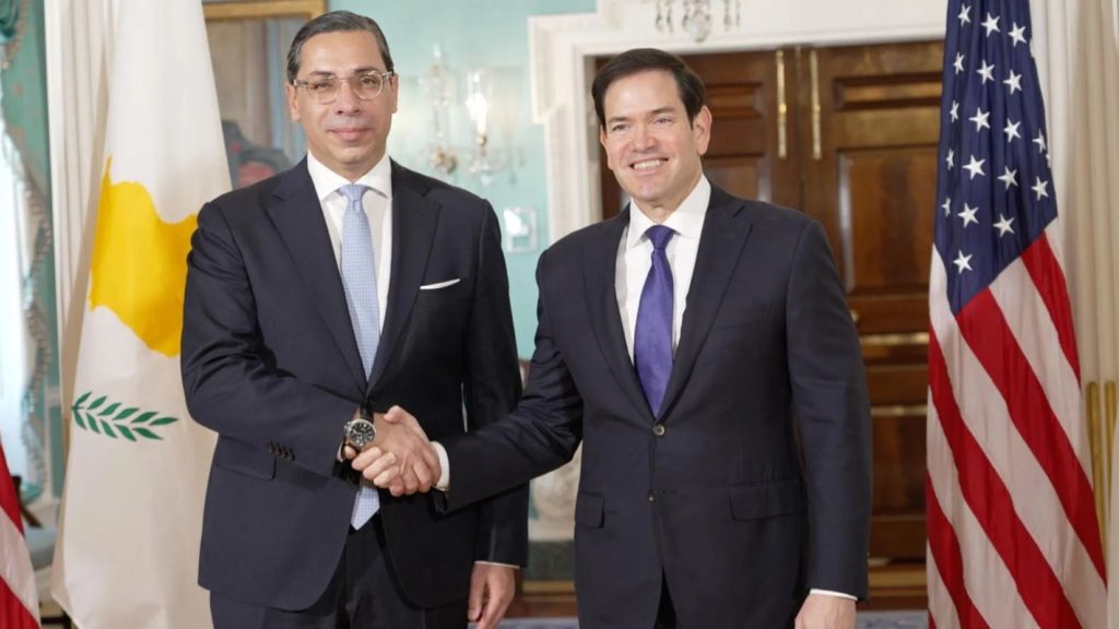 Συνάντηση του Κύπριου ΥΠΕΞ με τον Μάρκο Ρούμπιο