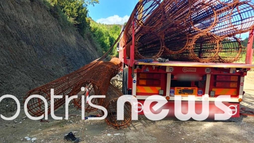 Σοβαρό εργατικό ατύχημα στην Ηλεία: Οδηγός καταπλακώθηκε από τόνους σιδερικών