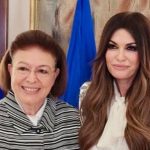 Γκίλφοϊλ: «Σήμερα είχα μια υπέροχη πρώτη συνάντηση με την Ελληνίδα Υπουργό Πολιτισμού Λίνα Μενδώνη