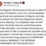 Σοβαρή εξέλιξη: Ο Τραμπ απειλεί με πόλεμο την Νιγηρία για τις σφαγές Χριστιανών