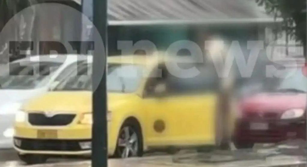 Ξύλο στη μέση του δρόμου - Οδηγός ΙΧ χτύπησε ταξιτζή 