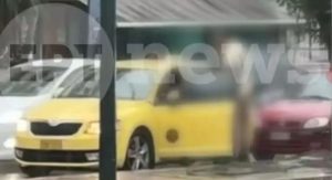 Ξύλο στη μέση του δρόμου - Οδηγός ΙΧ χτύπησε ταξιτζή 