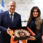 Συνάντηση Τάκη Θεοδωρικάκου με την πρέσβειρα των ΗΠΑ, Κίμπερλι Γκιλφόιλ