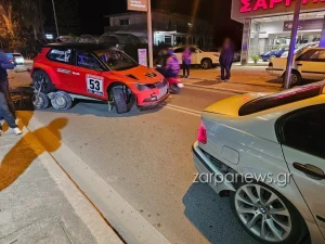 Χανιά: Τροχαίο ατύχημα με όχημα που μετέφερε αγωνιστικό