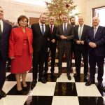 Στο Μέγαρο Μαξίμου μέλη της Κοινοβουλευτικής Ομάδας της Νέας Δημοκρατίας ύστερα από πρόσκληση του πρωθυπουργού