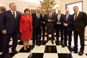 Στο Μέγαρο Μαξίμου μέλη της Κοινοβουλευτικής Ομάδας της Νέας Δημοκρατίας ύστερα από πρόσκληση του πρωθυπουργού