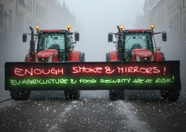 Μαζική αγροτική διαδήλωση στις Βρυξέλλες κατά των αλλαγών στην ΚΑΠ στις 18 Δεκεμβρίου