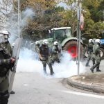 Ένταση με τους αγρότες στον δρόμο προς το αεροδρόμιο «Μακεδονία» – Αστυνομικές δυνάμεις στην περιοχή
