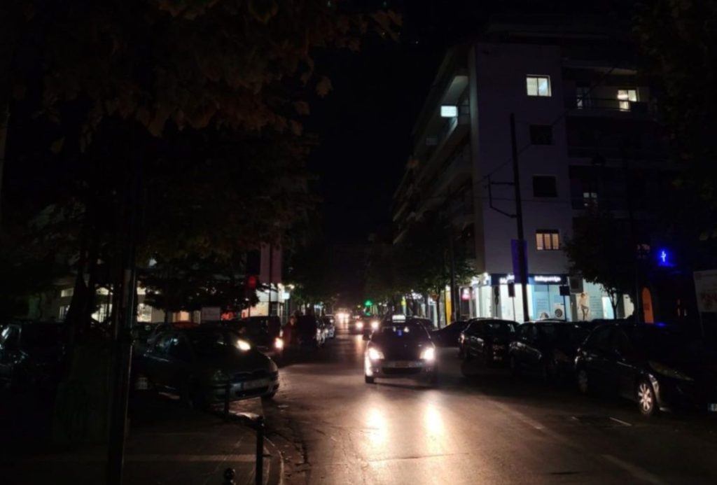 Στα σκοτάδια η ανατολική Θεσσαλονίκη λόγω διακοπής ρεύματος