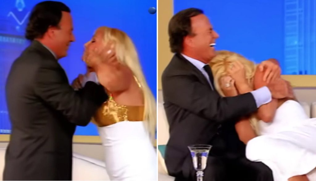 Χούλιο Ιγκλέσιας: Φιλιά με τη βία σε παρουσιάστρια on air