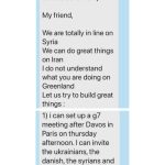 Ο Τραμπ ανάρτησε μήνυμα που του έστειλε ο Μακρόν – «Δεν καταλαβαίνω τι κάνεις με τη Γροιλανδία»