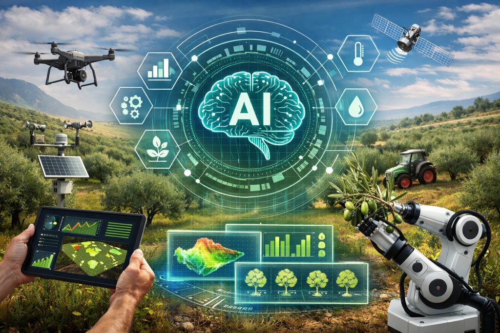 Μήπως η τεχνητή νοημοσύνη αποτελεί την νέα επανάσταση στους ελαιώνες;