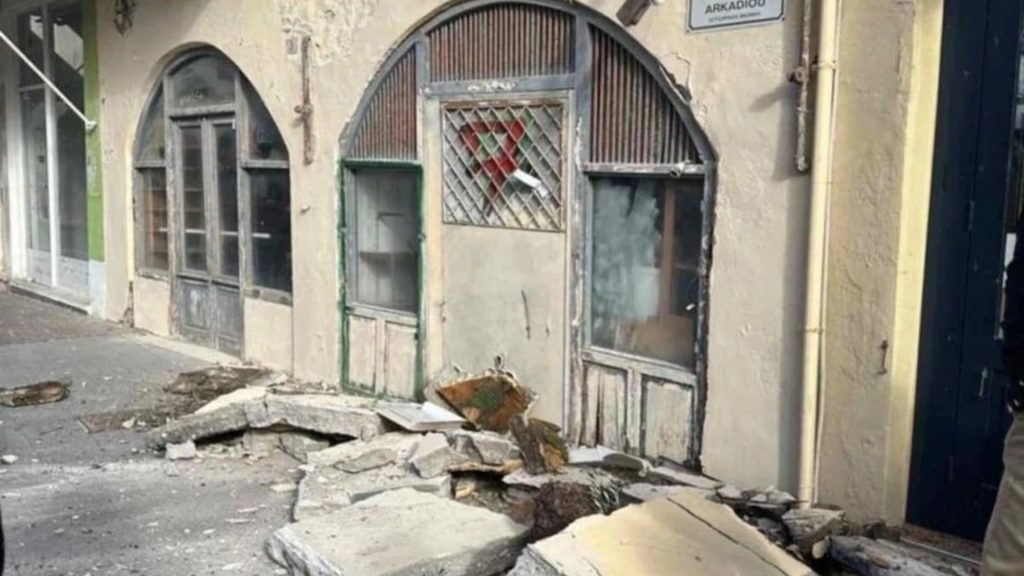 Ρέθυμνο: Κατέρρευσε τμήμα παλίου κτιρίου - Κατά τύχη δεν υπήρξε τραυματισμός