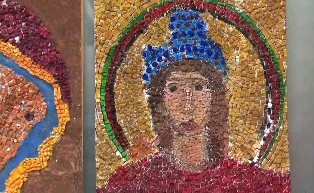 Μαθητές του 17ου Δημοτικού Σχολείου Ευόσμου έφτιαξαν βυζαντινά ψηφιδωτά