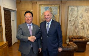 Συνάντηση Κ. Τσιάρα με τον Πρόεδρο της Επιτροπής Γεωργίας της Εθνοσυνέλευσης της Ν. Κορέας, EohKiy-ku