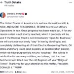 Αυστηρή προειδοποίηση Τραμπ προς το Ιράν: Αν δεν υπάρξει συμφωνία, θα ανατινάξουμε τους σταθμούς ηλεκτρικής ενέργειας, τις πετρελαιοπηγές τους και το νησί Χαργκ