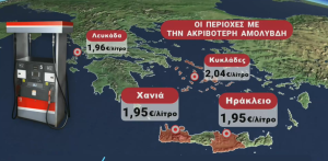 Ποιες περιοχές έχουν την ακριβότερη αμόλυβδη - Ειδική πρόβλεψη για το κόστος των καυσίμων στα νησιά