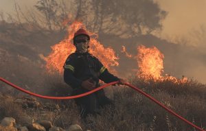 Φωτιά σε δασική έκταση στην περιοχή Βυτιναίικα, στην Ηλεία