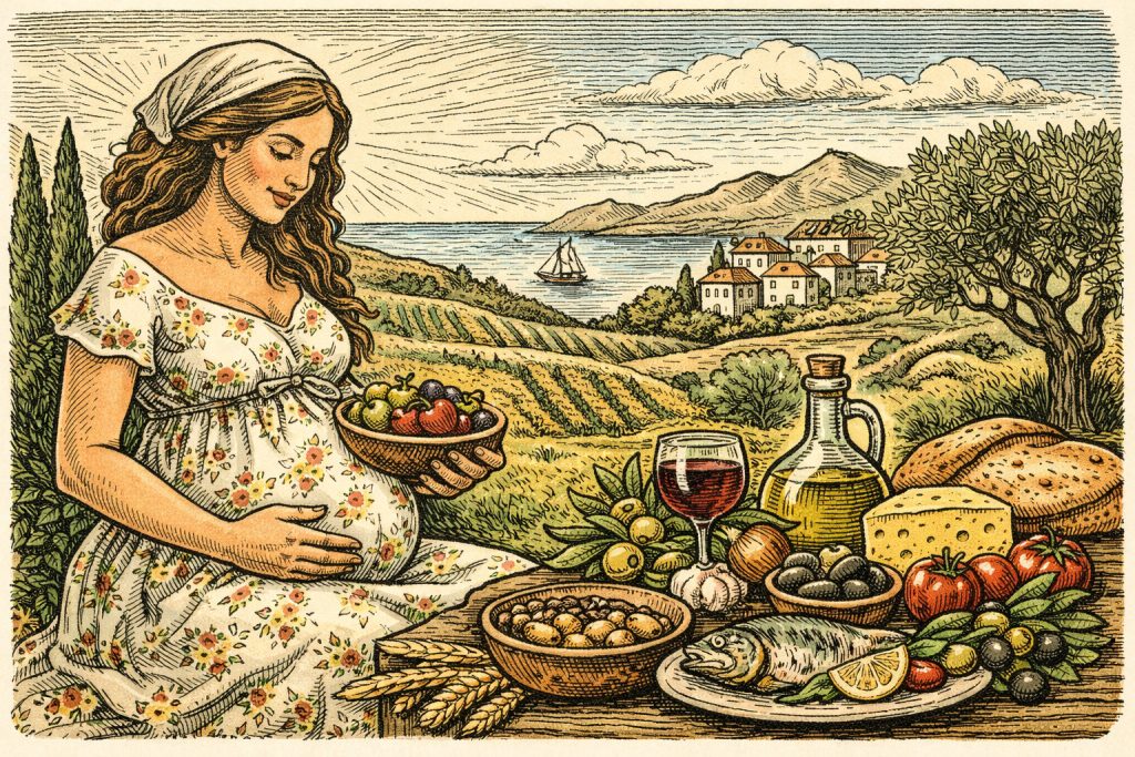 Εγκυμοσύνη και Μεσογειακή Διατροφή