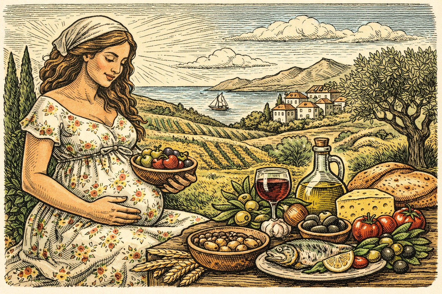 Εγκυμοσύνη και Μεσογειακή Διατροφή