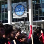 Πορεία διαμαρτυρίας στην αμερικανική πρεσβεία ενάντια στην επέμβαση στο Ιράν