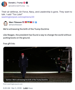 Ηχηρό μήνυμα Τραμπ για το Ιράν: «Είναι πολύ αργά για συζητήσεις»