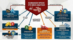 Πιέσεις σε χρηματιστήρια και ενέργεια –Αναταραχή λόγω Μέσης Ανατολής