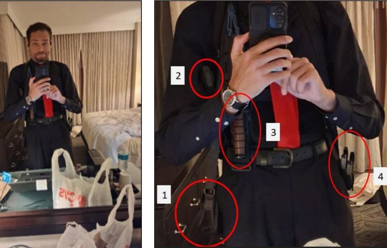 Ο Κόουλ Άλεν φωτογραφήθηκε οπλισμένος πριν την επίθεσή του στο γκαλά των δημοσιογράφων του Λευκού Οίκου